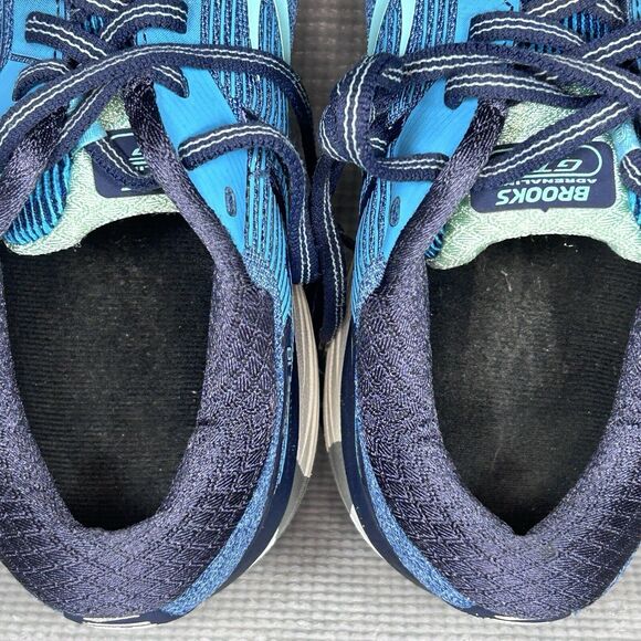 Brooks Adrenaline GTS DNA Womens 9B Medium Blue Running Training Athletic Shoes - Picture 10 of 11